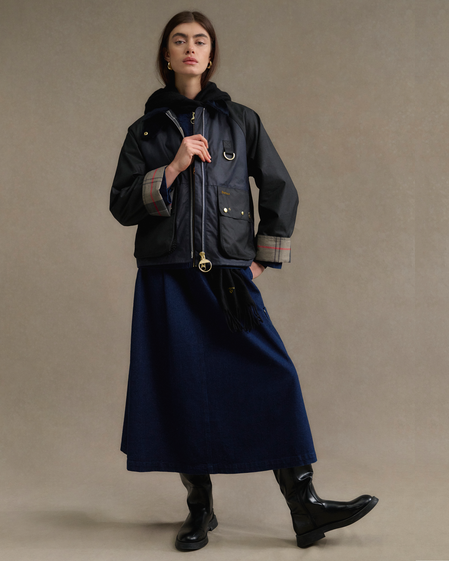 Saima Denim Midi Skirt